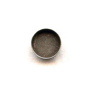 Bezel Edge 7mm Round Settings Oxidized Silver (12)
