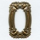 ^Scrollwork Frame Stamping Oxidized Brass 76mm (1)