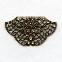 Fabulous Detail Connector Filigree Oxidized Brass 40mm (1)