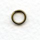 Round Jump Rings Oxidized Brass 7mm (100)