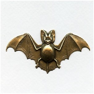 Fat Bat Stamping Oxidized Brass 71mm (1)