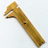 Millimeter Gauge Sliding Brass Caliper Measuring Tool (1)