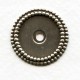 Double Beaded Edge Setting 18mm Oxidized Silver