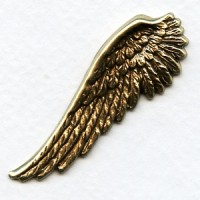 Spectacular Wings Right Side Oxidized Brass 52mm Tall (2)