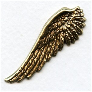 Spectacular Wings Right Side Oxidized Brass 52mm Tall (2)