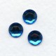 Bermuda Blue 7mm Flat Back Faceted Top Jewelry Stones