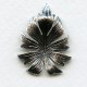 Beautiful Dapt Leaf Oxidized Silver 31mm (3)