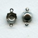 Round Setting Connectors 39ss Oxidized Silver (12)