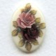 Victorian Style Floral Painting 25x18mm (1)
