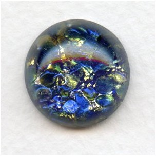 Blue Sea Opal Glass Stone 18mm (1)