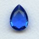 Sapphire Pear Shape Glass Jewelry Stone 18x13mm