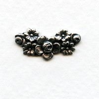 Floral Design 23mm Swag Oxidized Silver (6)