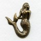 Small Mermaid Stampings Oxidized Brass 35mm (3)