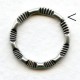 Detailed Flat Jump Ring 20mm Oxidized Silver (6)
