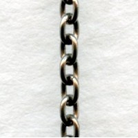 Itty Bitty Cable Chain Oxidized Silver 2mm Links (3 ft)