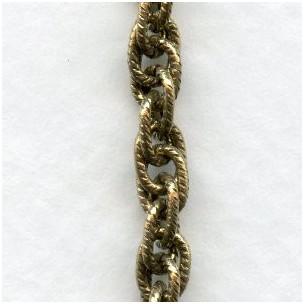 Rope Chain Antique Gold Plated Brass (3 ft)
