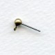 Oxidized Brass 4mm Ball with Closed Loop Posts
