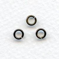 Round Jump Rings 5mm Oxidized Brass (100+)