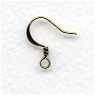 French Earwires Earring Findings Oxidized Brass (24)