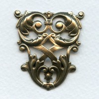 Triangle Lattice Details Oxidized Brass Stamping (1)