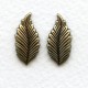 Favorite Leaves Great Size 19mm Oxidized Brass (6 Pairs)
