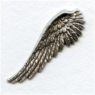 Spectacular Wings Right Side Oxidized Silver 52mm Tall (2)