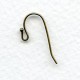 Fish Hook Ball Loop Earring Findings Oxidized Brass (24)