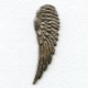 Detailed Large Right Wings Oxidized Silver 65mm (2)