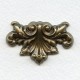 Ornate Oxidized Brass Stamping 39mm (1)