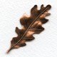 Oak Leaf Stampings Oxidized Copper 55mm (3)