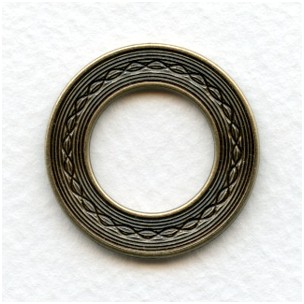 Link Detail Porthole Settings Oxidized Brass 29mm (2)