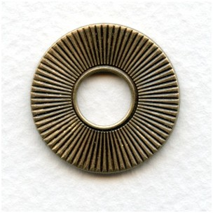 Spoke Texture Porthole Settings Oxidized Brass 26mm (3)