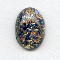 Multi-Color Black Opal Glass Stone 25x18mm (1)