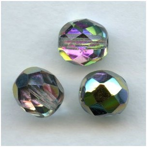Vitrail Medium Fire Polished Round Faceted Beads 8mm