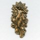 Flowing Goddess Repousse 63mm Oxidized Brass (1)
