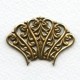 ^Ornate Openwork Stampings Oxidized Brass 41mm (2)