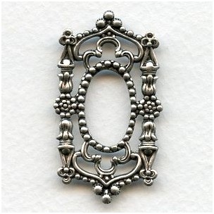 Splendid Gothic Framework Piece Oxidized Silver (1)