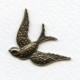 Bird in Flight Stamping Oxidized Brass (1)