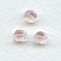 Rosaline Square Bi-Cone Glass Beads 6x6mm