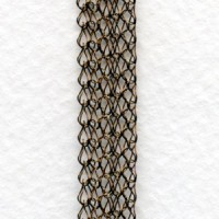 Galaxy Ribbon Chain Oxidized Brass (1 ft)