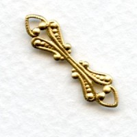 Unique Connector or Bail Raw Brass (6)
