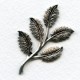 Smaller Leaf Sprays Oxidized Silver 50mm (2)