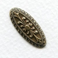 Highly Detailed Embellishments 26mm Oxidized Brass (6)