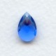 ^Briolette Sapphire 13x8.5mm Pear Shape Glass Pendant