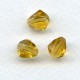 Topaz Bell Shape Faceted Glass Beads 9x8mm