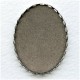 Lace Edge Settings 30x22mm Oxidized Silver (6)