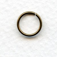 Oxidized Brass Jump Rings 10mm Round