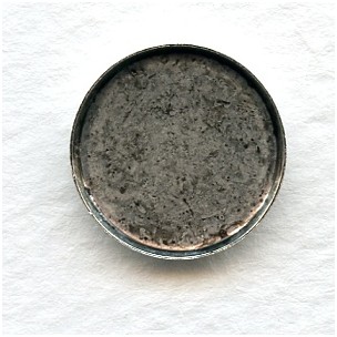 Bezel Settings Oxidized Silver 15mm Low Wall (12)