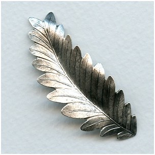 Long Dapt Leaves 54mm Oxidized Silver (2)