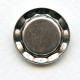 Beveled Edge Oxidized Silver 15mm Settings (6)
